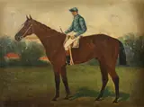 Portrait of Race Horses: Pair by British School, PORTRAIT OF RACE HORSES: PAIR, oil on board, sold Sep 2015