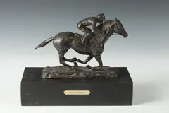 Jean Lareuse, Race Horse, Bronze - Height: 6 1/4 in. x 7 1/2 in