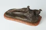 Friedrich Gornik, Three Pheasants, Bronze - Height: 4 in. x 10 in