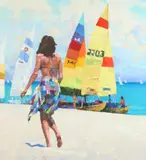 Howard Behrens, Patchwork Skirt, Oil on canvas
