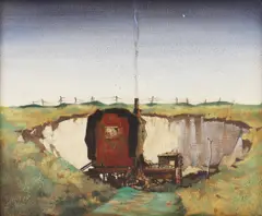 Lawrence Henry Forster Irving, Untitled, Lawrence Henry Forster Irving (1897-1988) The Quarry oil on canvas 41 x 46cm