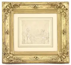 Moritz Retzsch, Untitled, and one other engraving of the same subject (3)