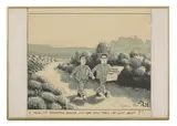 'Jak' Raymond Jackson, Untitled, watercolour and gouache 54 x 49cm 'JAK'