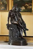 François Félix Roubaud, Untitled, Francois Felix Roubaud (1825-1876) 'Ariadne Bitten' Bronze