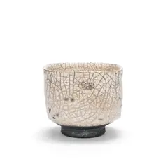 Inger Rokkjær, 'Millennium' tea bowl, 2000, Dark stoneware, raku-fired