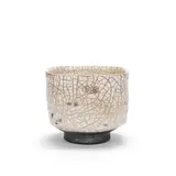 Inger Rokkjær, 'Millennium' tea bowl, 2000, Dark stoneware, raku-fired