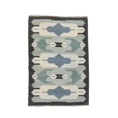 Ingegerd Silow, Rug, mid-20th century, Handwoven wool on a flax warp