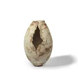 Alan Wallwork, Large vessel, circa 1975, Stoneware, cream slip over iron glazes