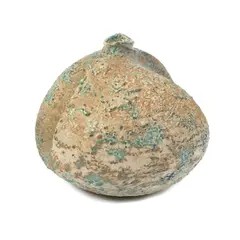 Unknown maker, Vase, Stoneware, turquoise splashed glaze