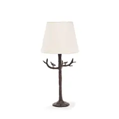 Laura Carlin, 'Midwinter' table lamp, 2021, Cast bronze, with white paper shade