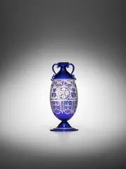 M.V.M. Cappellin, Enameled Soffiato Vase, Enameled Soffiato Vase