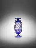 M.V.M. Cappellin, Enameled Soffiato Vase, Enameled Soffiato Vase