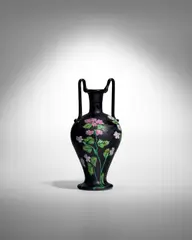 Fratelli Toso, Floreali Vase, blown glass applied with floreali murrines