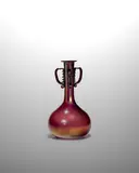 Soffiato Metalliforme Vase by Vittorio Zecchin, , deep eggplant tinted glass with iridized surface, offered May 2023