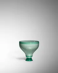 C. Maschio, Incamiciato Vase with Transparenti Foot, lattimo and light green incamiciato glass with applied details