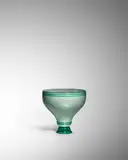 C. Maschio, Incamiciato Vase with Transparenti Foot, lattimo and light green incamiciato glass with applied details