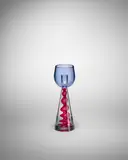 Charles Lin Tissot, Twisted Zanfirico Candlestick, , clear glass internally decorated with twisted zanfirico canes