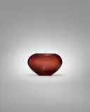 Paolo Venini, Inciso Bowl, , wheel carved glass, circular acid stamp 'venini murano ITALY'