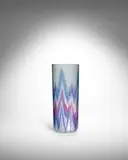 Barbara del Vicario, Fiamme Vase, for Venini, glass with polichrome cane decoration, engraved 'venini 1988 Barbara del Vicario'