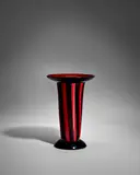 Lino Tagliapietra, Vase, for Effetre International, internally decorated glass, engraved 'Lino Tagliapietra Effetre International Murano', Sotheby's label