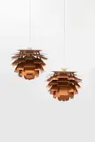 Mod. PH Artichoke by Poul Henningsen, Copper-plated steel sheets and white lacquered steel, sold Jun 2023
