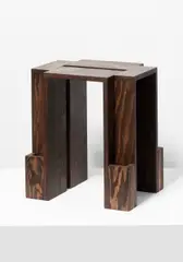 Wendy Andreu, Mod. Fortress Stool, Oiled pine plywood