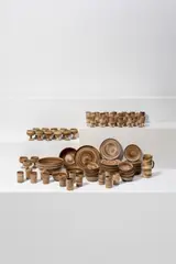 Antonio Lampecco, Service pour douze personnes, Glazed stoneware