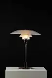 Mod. PH 4/3 by Poul Henningsen, Frosted glasses, bakelite and patinated steel, sold Jun 2023