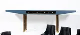 Jacques Dupuis, Bureau, Vinyl-covered top and  brass tubes
