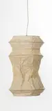Série Akari by Isamu Noguchi, Washi paper, bamboo wire and lacquered metal, sold Jun 2023