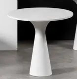 Leo Aerts, Mod. Side Table 1 - collection Angelo M, White marble top and central base