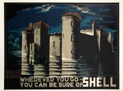 Edward McKnight Kauffer, YOU CAN BE SURE OF SHELL. BODIAM CASTLE