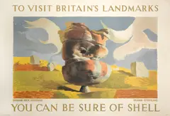 Graham Sutherland, YOU CAN BE SURE OF SHELL, Brimham Rock, Yorkshire