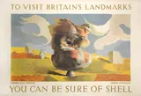 Graham Sutherland, YOU CAN BE SURE OF SHELL, Brimham Rock, Yorkshire
