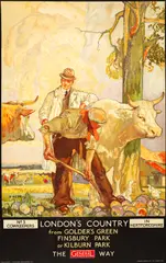 Elijah Albert Cox, LONDON'S COUNTRY. from Golder's Green, Finsbury Park or Kilburn Park
