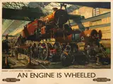 Terence Cuneo, AN ENGINE IS WHEELED. British Railways
