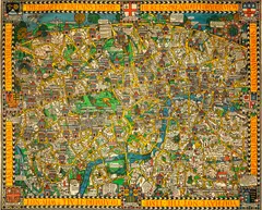 MacDonald Gill, THE WONDERGROUND MAP OF LONDON TOWN