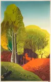 Edward McKnight Kauffer, LONDON UNDERGROUND, How Bravely Autumn Paints Upon the Sky