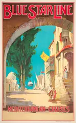 Maurice Randall, BLUE STAR LINE. MEDITERRANEAN CRUISES