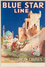 Maurice Randall, BLUE STAR LINE. Mediterranean Cruises