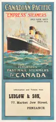 Odin Rosenvinge, CANADIAN PACIFIC, Empress Steamers to CANADA