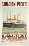 Norman Wilkinson, CANADIAN PACIFIC, Empress Express Steamers to CANADA & U.S.A