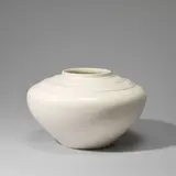 Vase, model no. 3820 by Keith Murray: Made by Wedgwood, circa 1935, Earthenware, "moonstone" glaze, sold Feb 2023