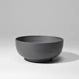 Bowl by Keith Murray: Made by Wedgwood, circa 1935, Earthenware, matt black basalt glaze, offered Feb 2023