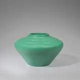 Vase, model no. 3820 by Keith Murray: Made by Wedgwood, circa 1935, Earthenware, matt green glaze, sold Feb 2023