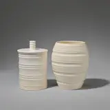 Keith Murray: Made by Wedgwood, Lidded jar and vase