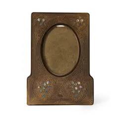 "Abalone" Pattern Photograph Frame by Tiffany Studios, patinated bronze, sold Oct 2023