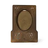 "Abalone" Pattern Photograph Frame by Tiffany Studios, patinated bronze, sold Oct 2023