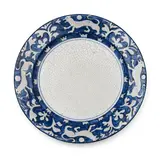 Dedham Pottery, "Tapestry Lion" Plate with Raised Design
