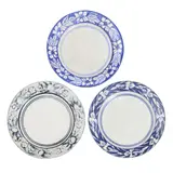 Dedham Pottery, "Horse Chestnut, Azalea," and "Iris" Pattern Plates